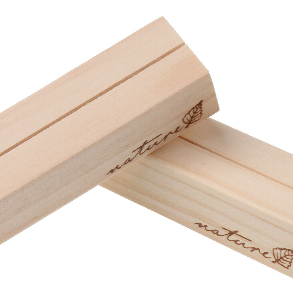 Pieces of 20 Rustic Wedding Table Wood Place Photo Number Name Card Stand Holder