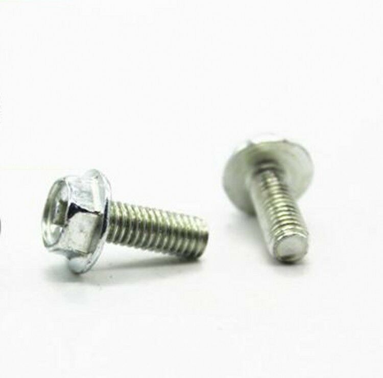 2pcs Never rust M6 x 20mm Titanium Ti Screw Bolt Hex Head Flange/Aerospace Grade