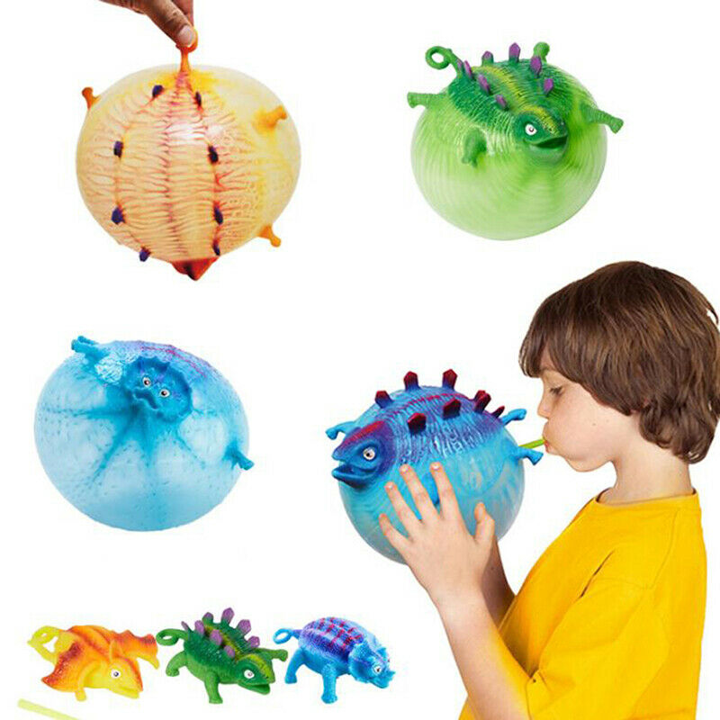 1Pc Dinosaur Antistress Inflatable Animal Toys Squeeze Soft Balloon Party GiftDD