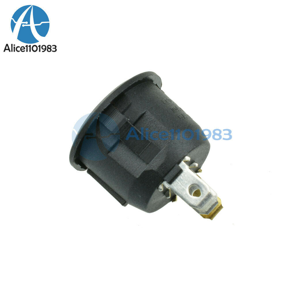 50PCS Mini Round 3Pin Blue SPDT ON-OFF Rocker Switch Snap-in 6A/250V 10A/125V