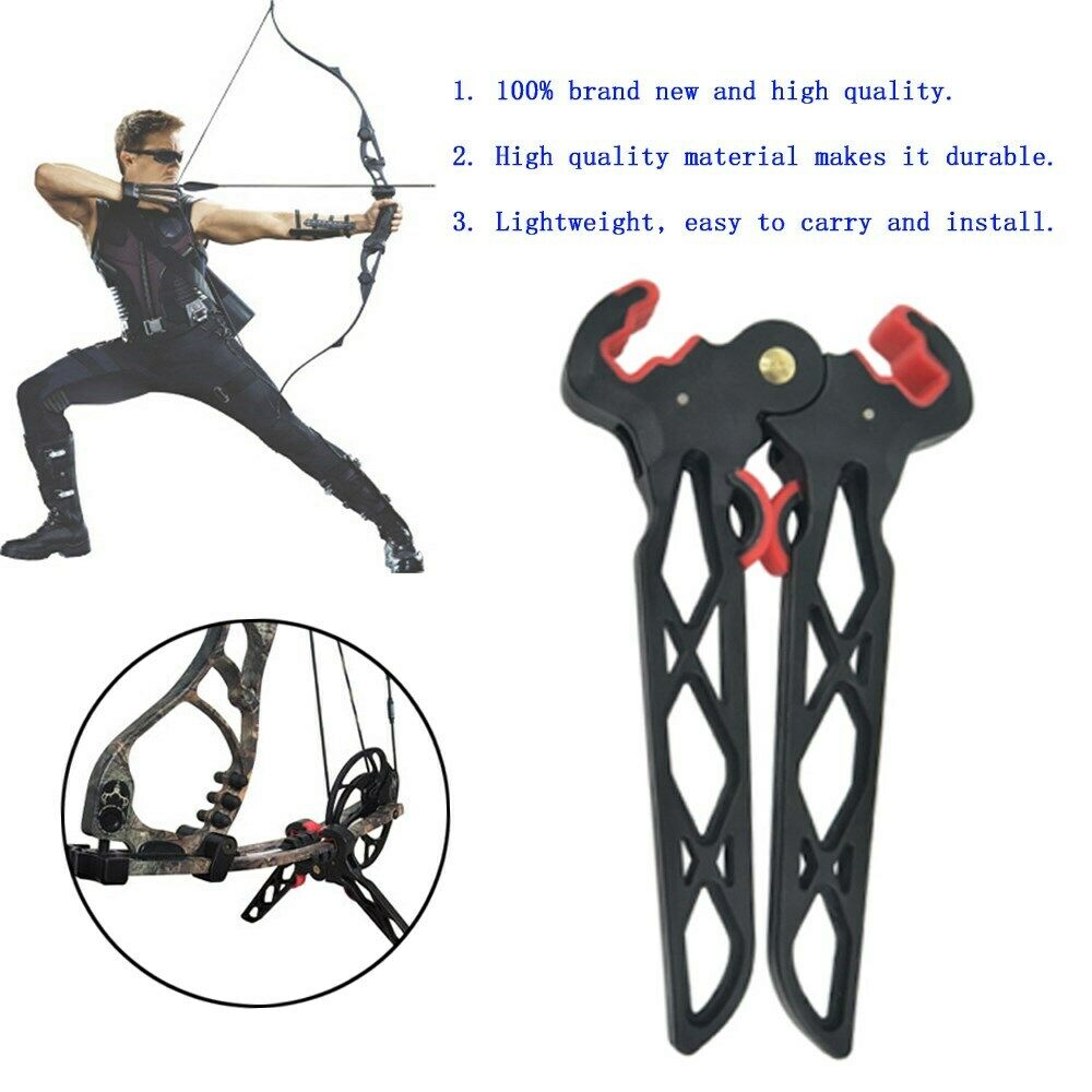 Long Compound Bow Stand Holder Kick Legs Archery Target Shooting Bow Support FP6