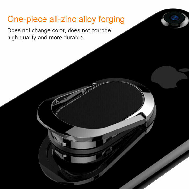 Magnetic Finger Ring Holder 360 Rotating Bracket Stand 90 Folding For Phon Lt