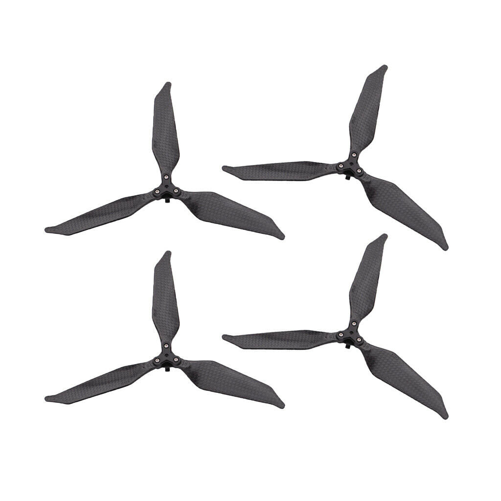 4 Packs Quick Release 3- Carbon Fiber Propeller For DJI Mavic Pro