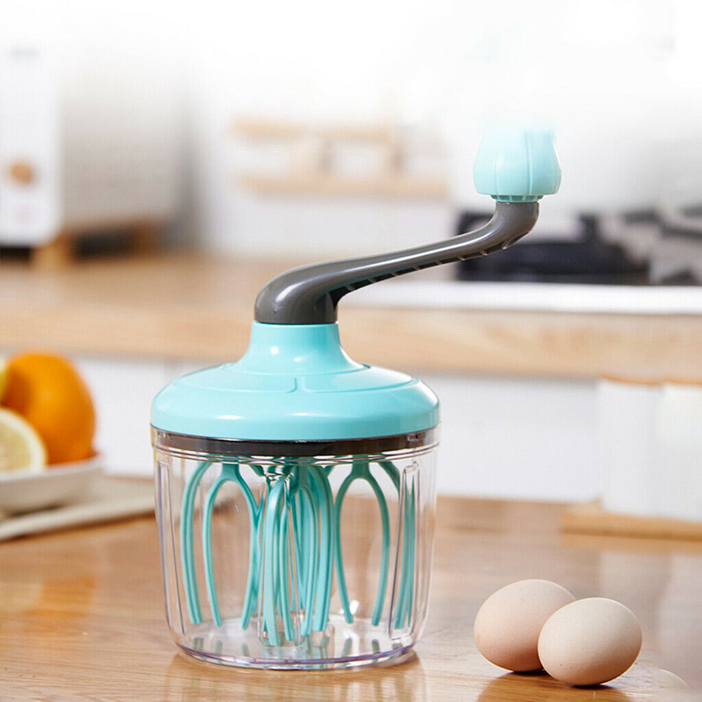 Manual Egg Beater Hand-cranked Flour Whisk Eggbeater Blender Kitchen 1500ml