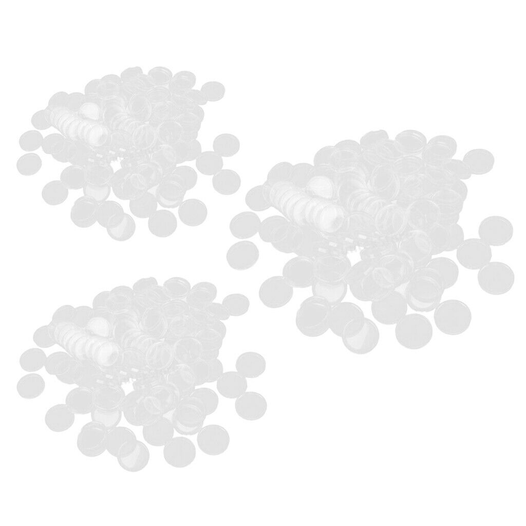 300Pcs Transparent Coin Collecting Protective Case Box Capsules 19/28/36mm