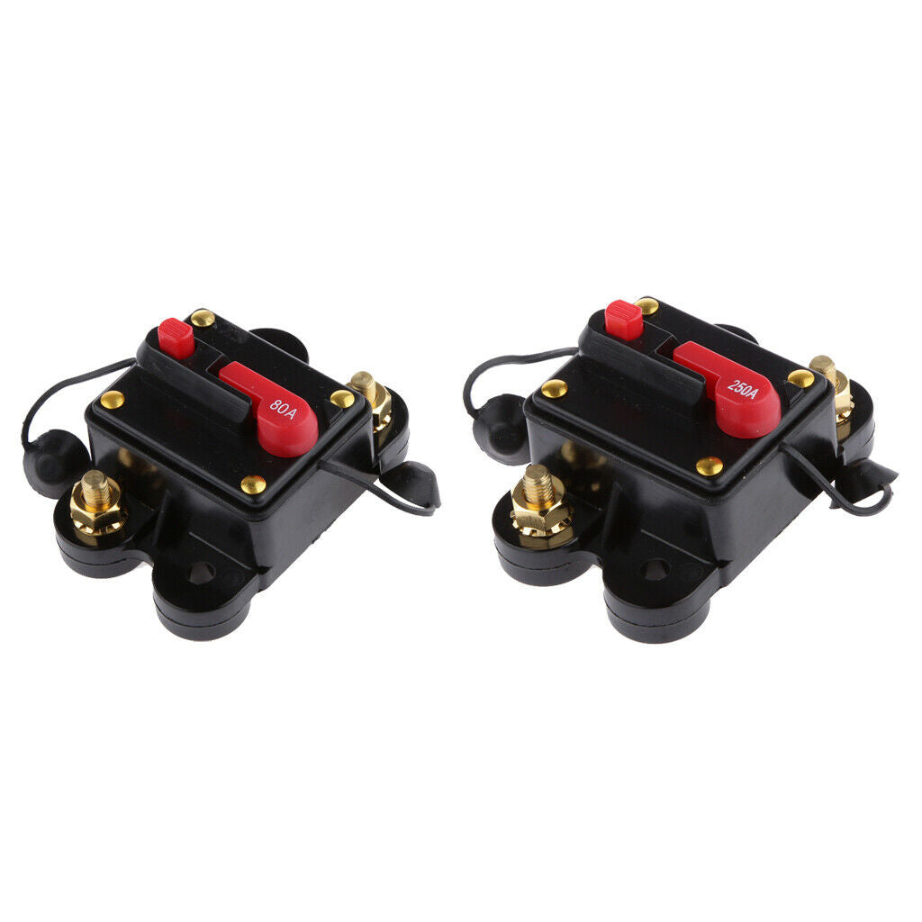 Mini Manual Reset Circuit Breaker 12v 24v Car Auto Boat Audio Fuse Holder