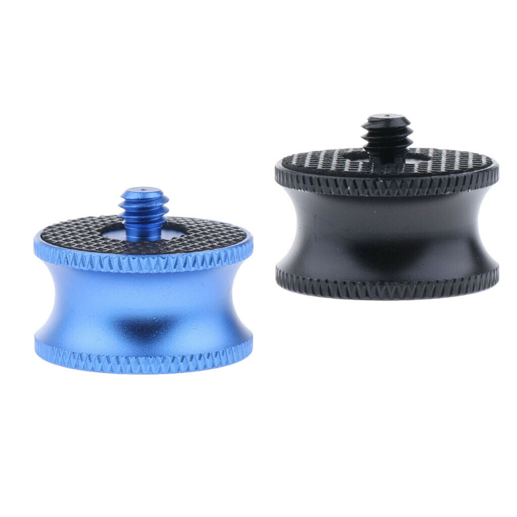 2 Piece 1/4 Male to 3/8 Female Screw Adapter Plate Converter for Camera Tripod