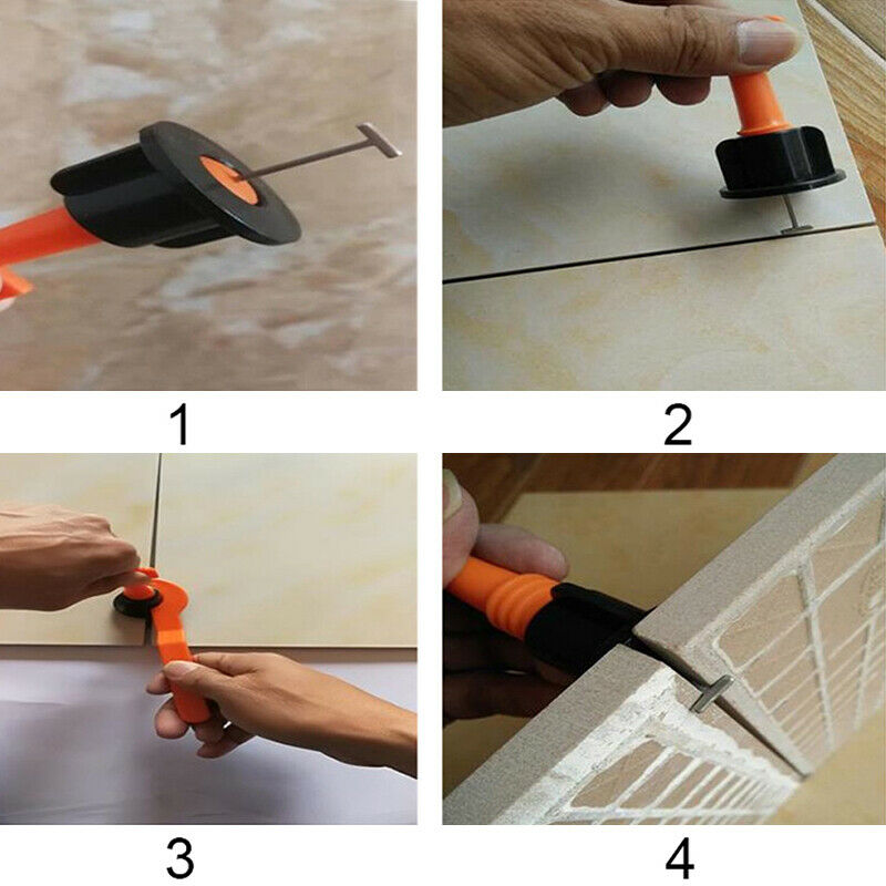 50Pcs/set Flat Ceramic Floor Wall Construction Tools Tile Leveling System Kit
