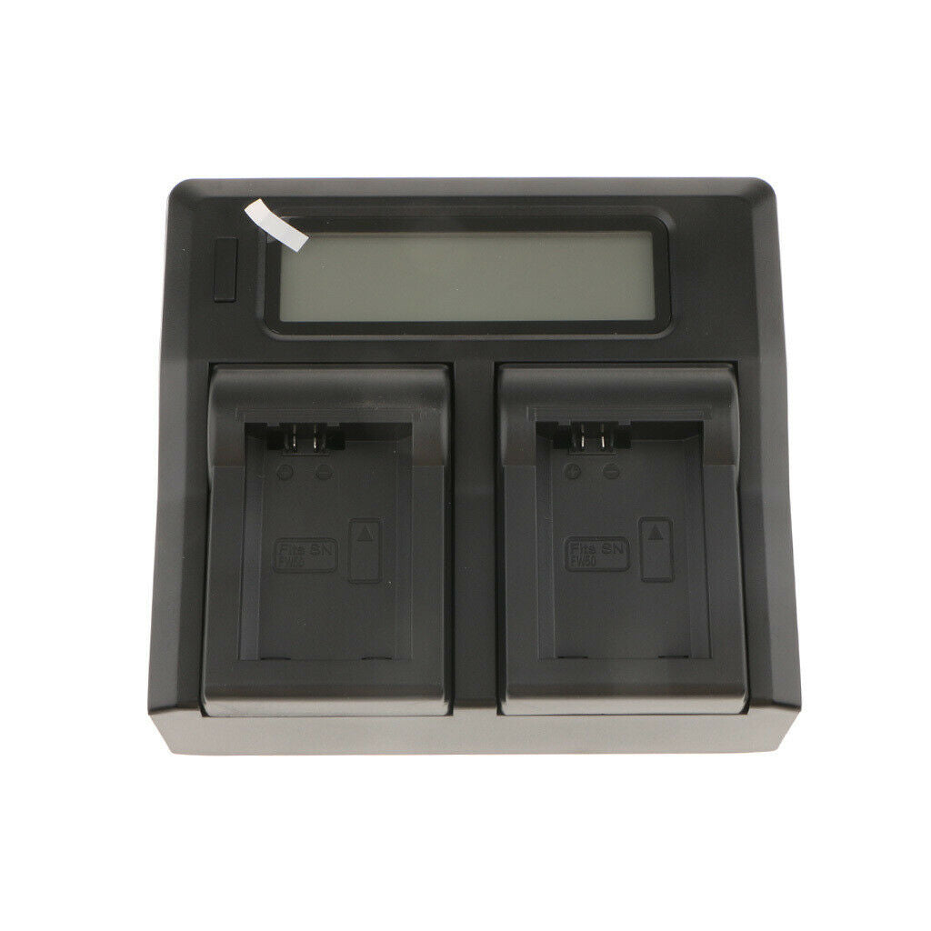 Smart LCD Display Dual Channel  Battery Charger for Sony A7R A5100A6000A6300