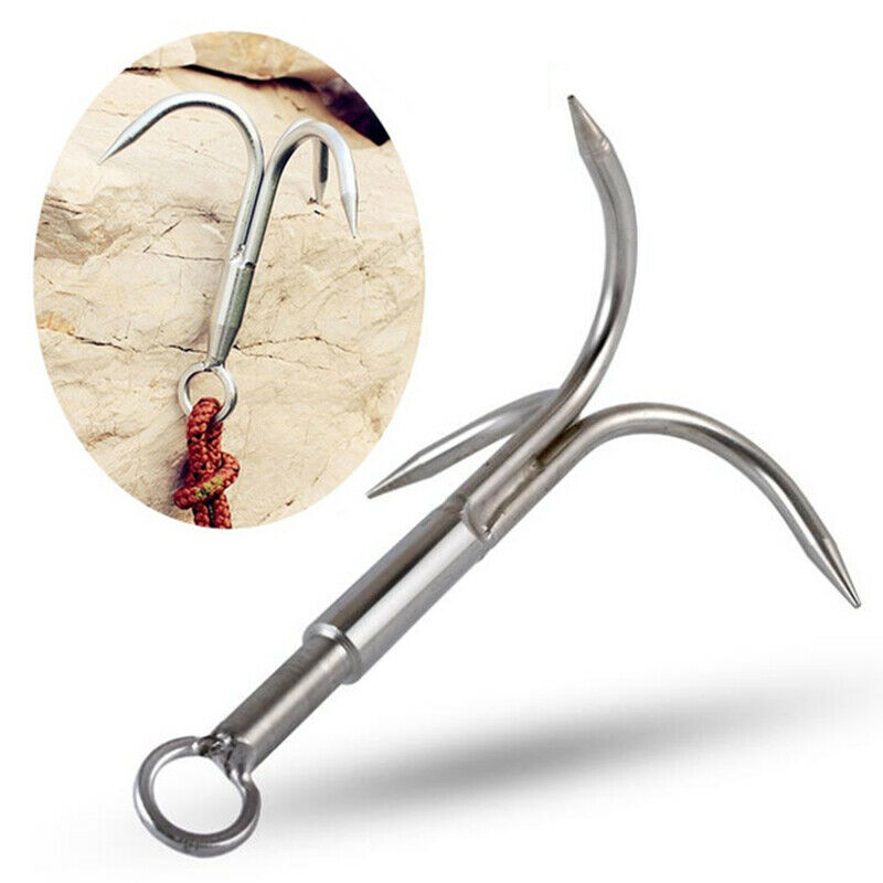 3-Claw Stainless Steel Outdoor Grappling Hook Survival Wall Claw Climbing ToBDA