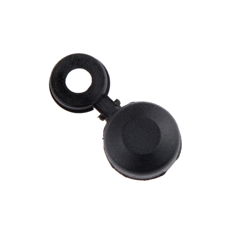 Pack of 50 Pieces Hinged Plastic Screw Washer Cover for 6g 8g Screws Black