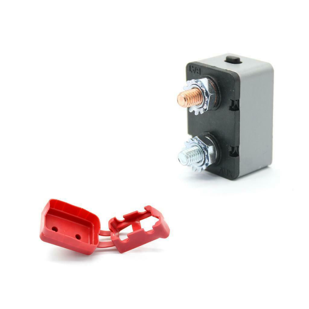 3pcs 12V-24V Car Boat Audio Circuit Breaker Manual Reset Fuseholder 50AMP