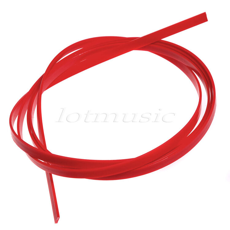 Combined(6mm+2mm) Width 5 Feet Red ABS Bindings Purfling Strips For Guitar Parts