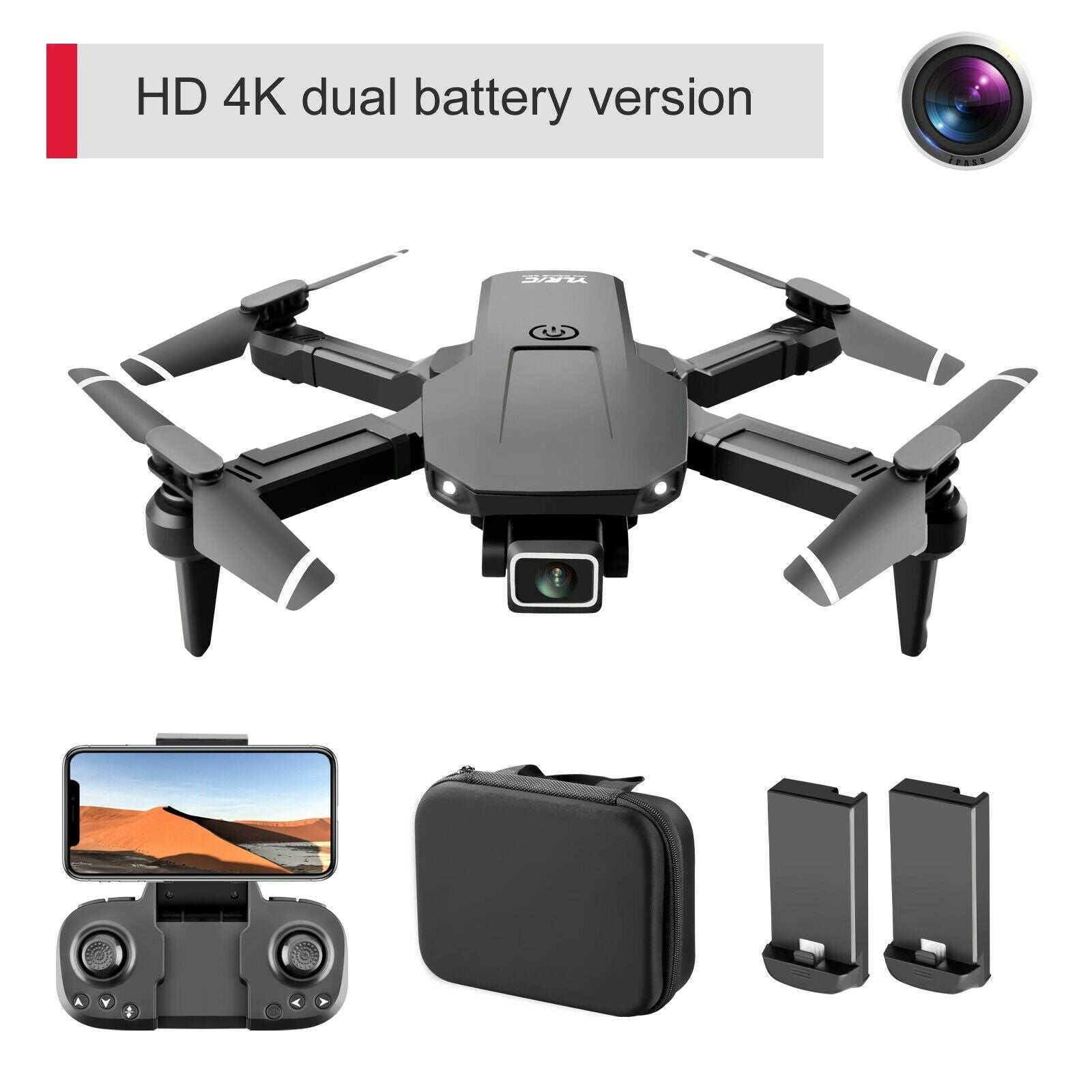 Plastic Drone Battery Replaces Accessory Spare Parts for Mini RC Drone