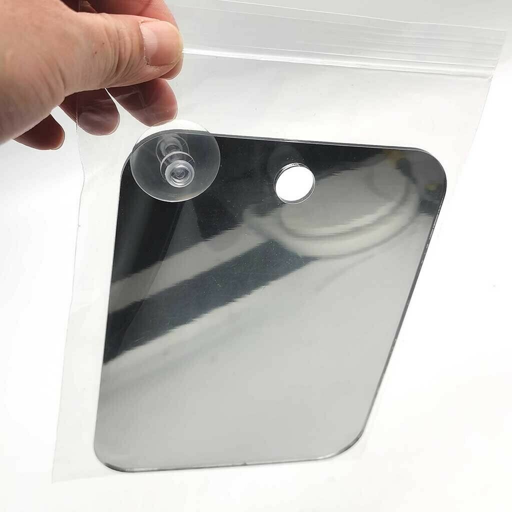 Durable Acrylic Anti Fog Shower Mirror Bathroom Shaving Mirror Unbreakable