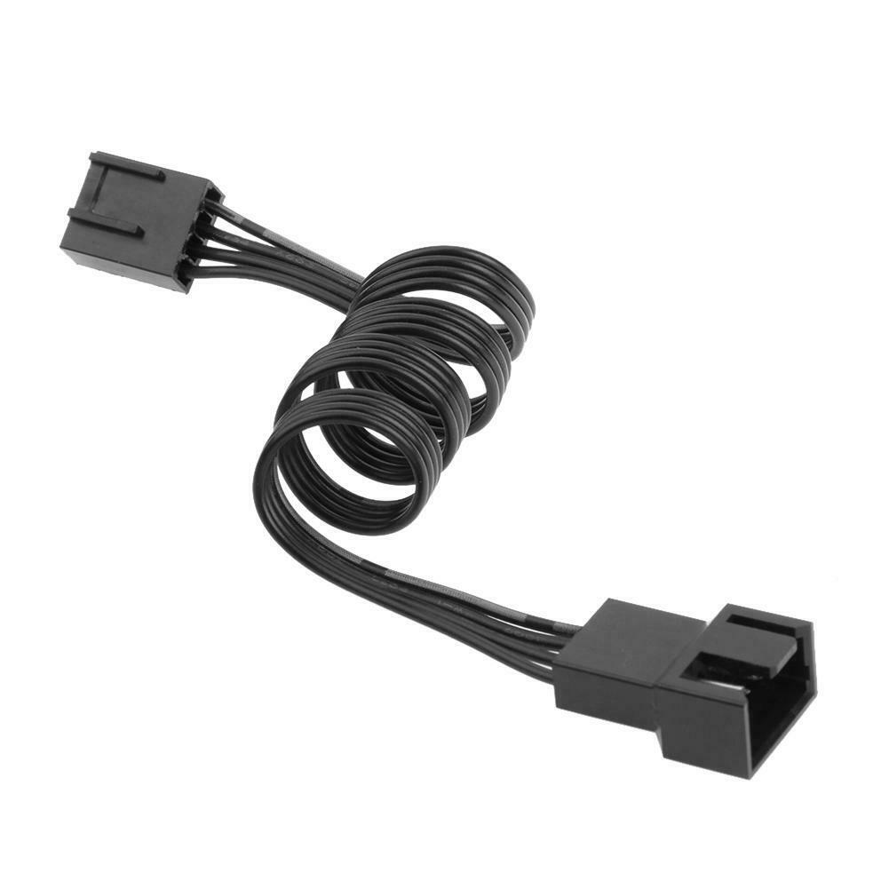 2pcs Motherboard 4Pin Female to PWM Fan 4Pin Male Power Adapter Cable Wire @