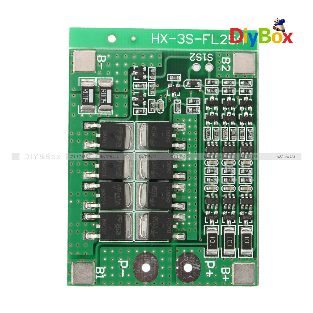3S 25A 12V 11.1V 12.6V Balance 18650 Li-ion Lithium Battery PCB Protection Board