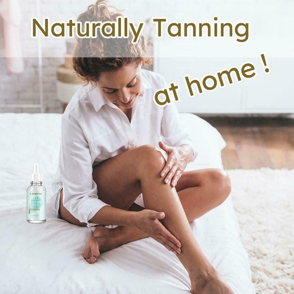 30ml Self Tanning Drops Body Face Tan Oil Natural Looking Color Men Woman