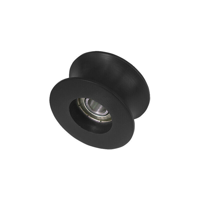 4Pcs Quarter Tube 20Mm Diameter Nylon Guide U-Groove Plastic Coated Pulley