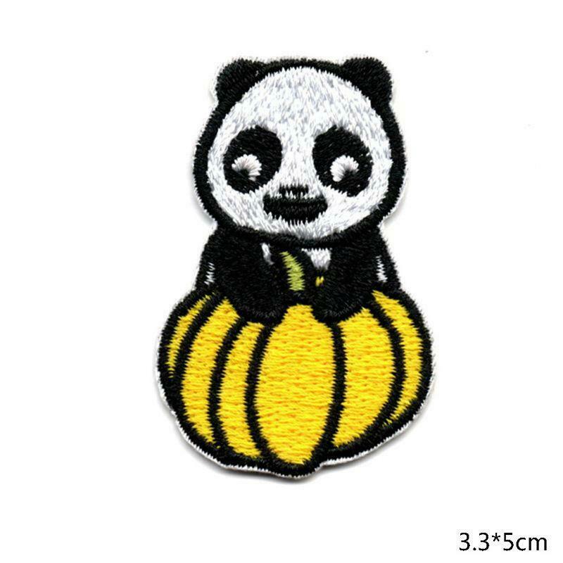 14Pcs/set Cute Panda Embroidered Patch Sew Iron On Patches for Clothing Decor