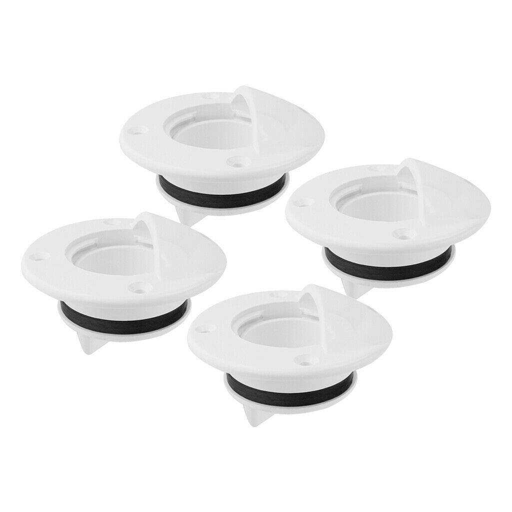 4x boat floor drain floor passage nylon Φ 90mm passage, UV resistant,