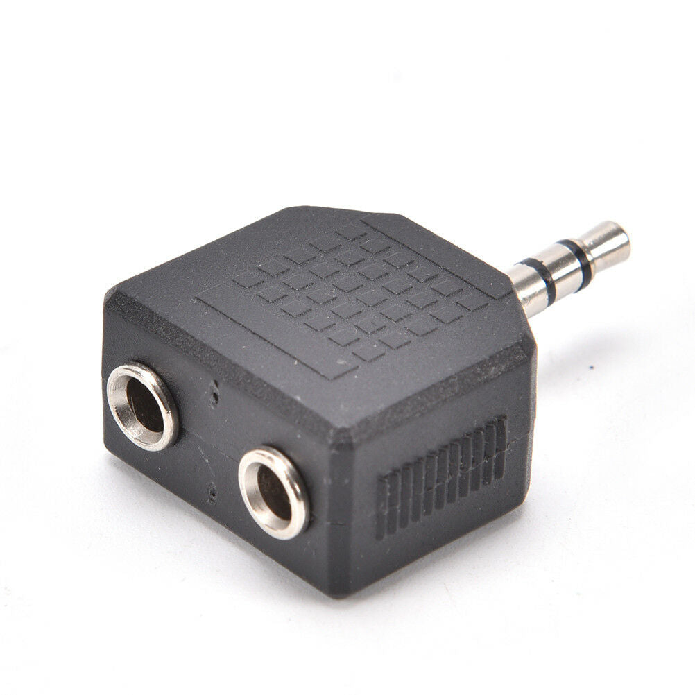 2PCS Audio 3.5mm Jack Male to Double AUX Female Headphone Y Splitter Adapt.l8