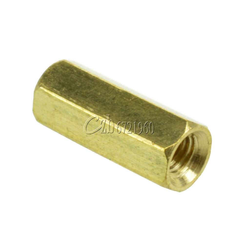 10PCS Brass M3 12mm M3*12 PCB Boards Hex Screw Net Nut Standoff Spacer