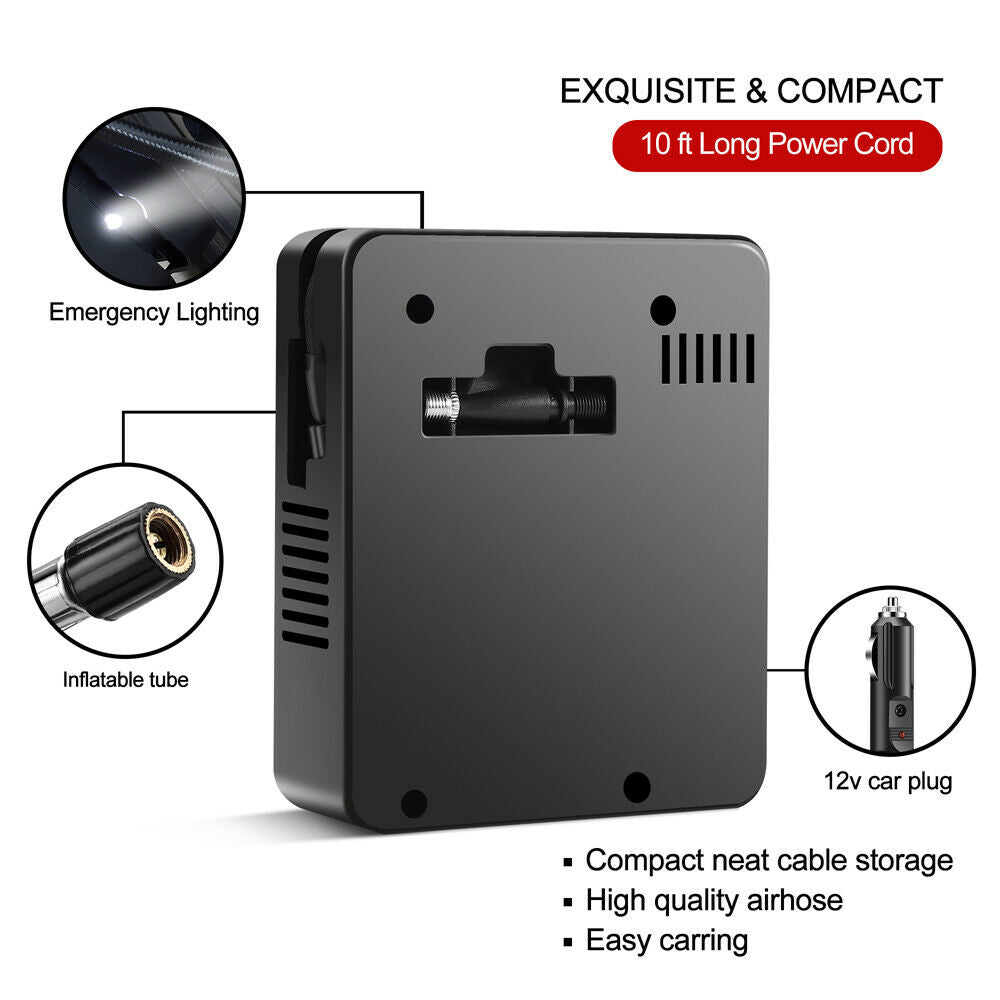 Digital Car Home Dual-use Wireless Dual-Cylinder Portable Car Ttire Inflator