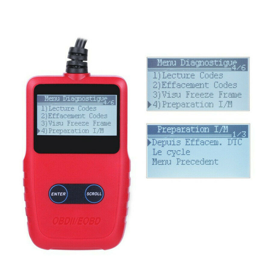 Portable OBDII/EOBD Code Reader Car Diagnostic Scanner with Dictionary