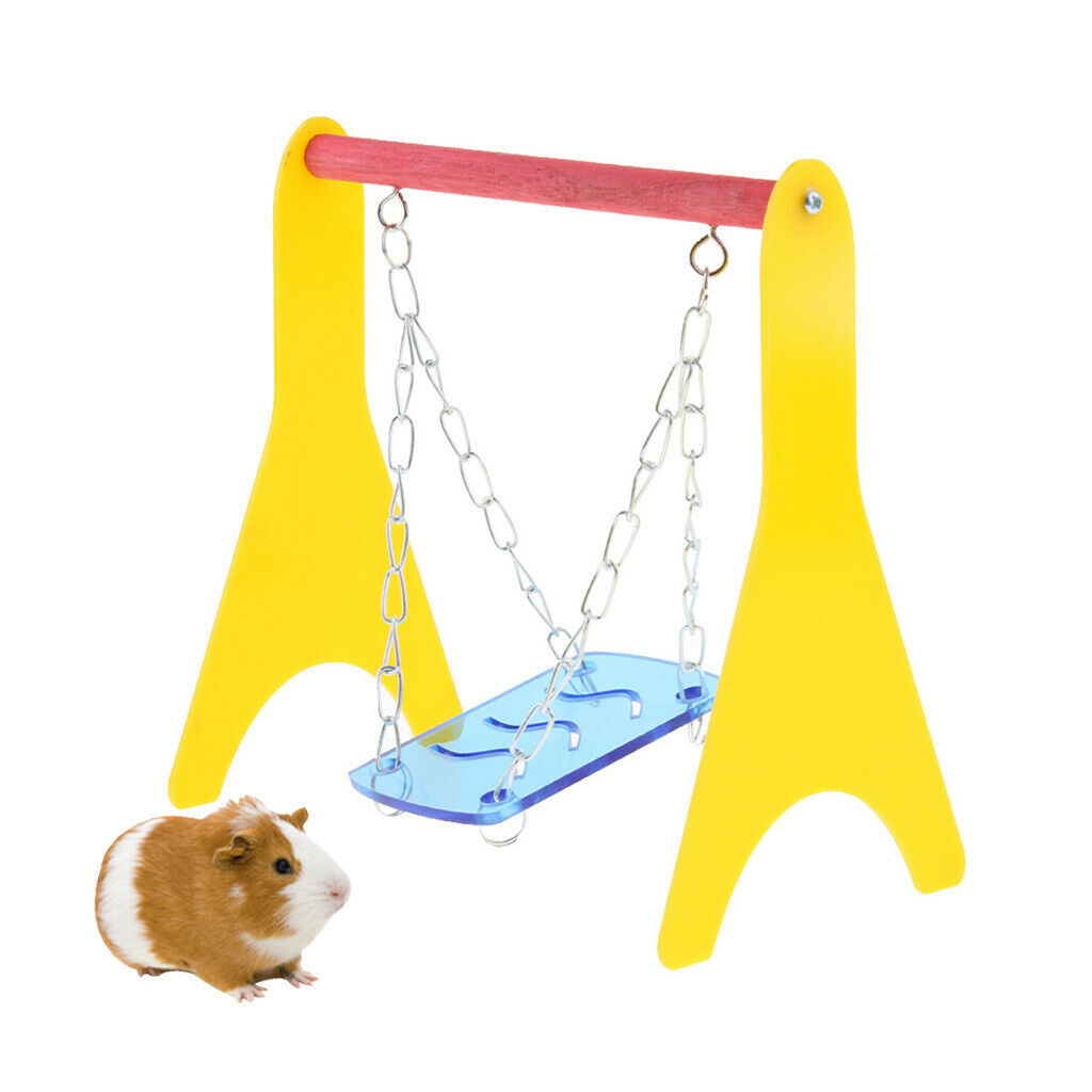 Table Top Hanging Swing for Pet Hamster Mouse Gerbil Rat Parrot Bird Cage Play