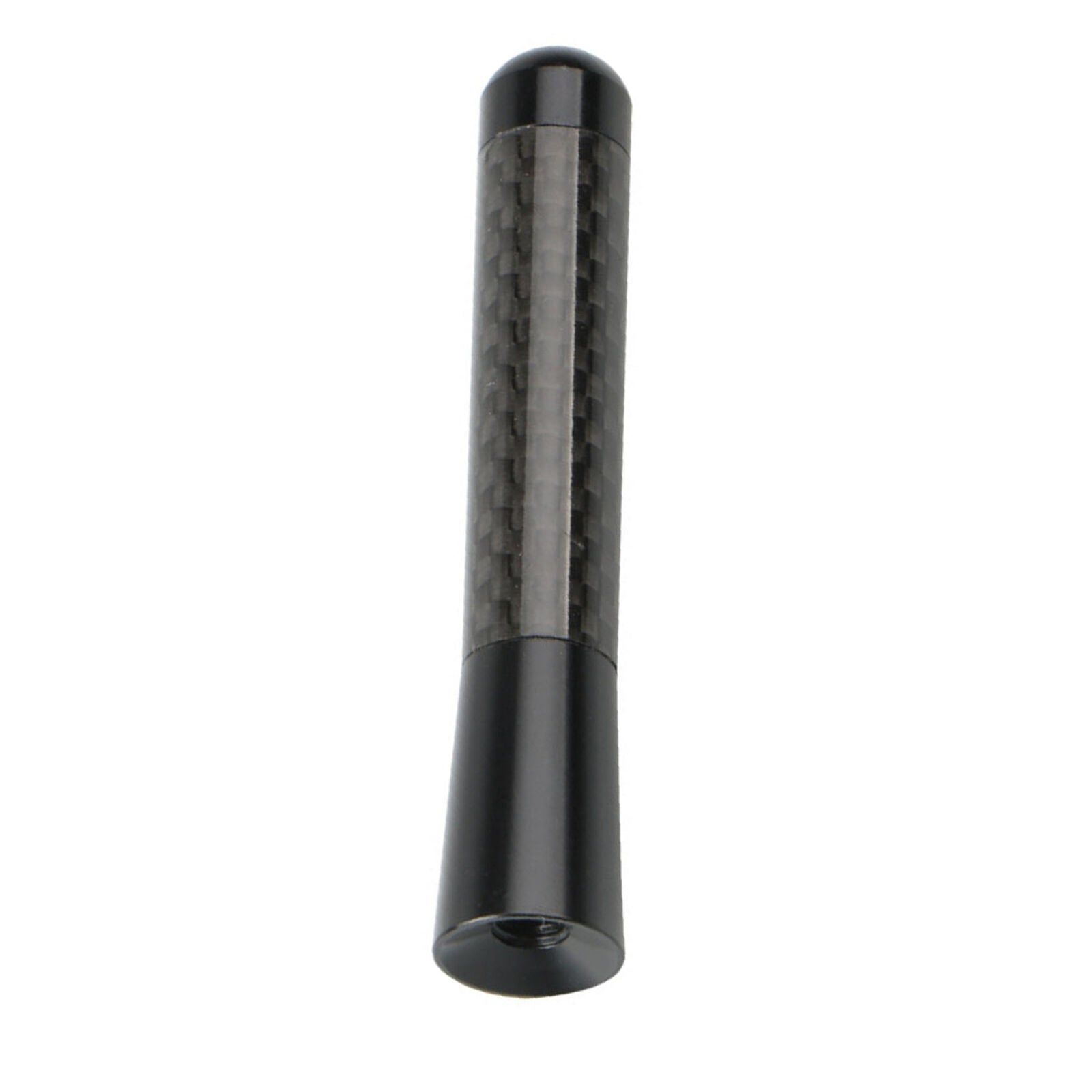 8cm 3" Black Car Antenna Aerial Carbon Fiber Screw Short Stubby Mast Universal