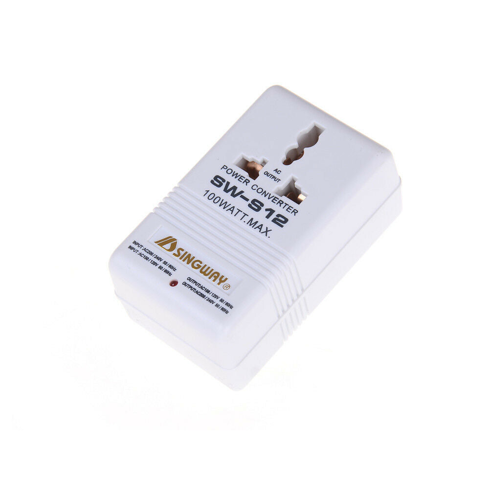 110v to 220v Step Up/down Voltage Converter 100w Watt Transformer Travel SoY1