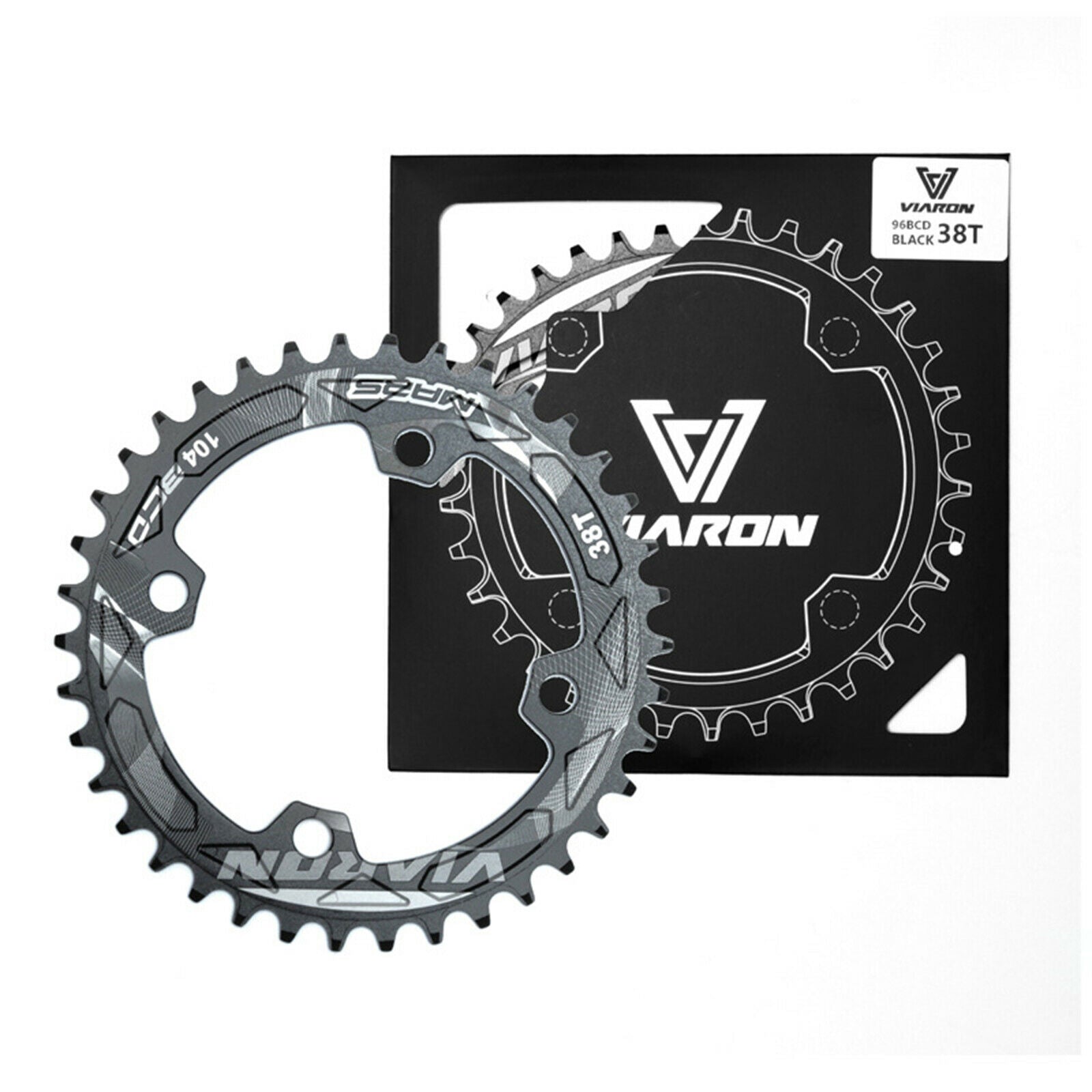 Bike Chainring Bicycle BCD104 Chain Ring Chain Wheel Chainwheel Black 38T