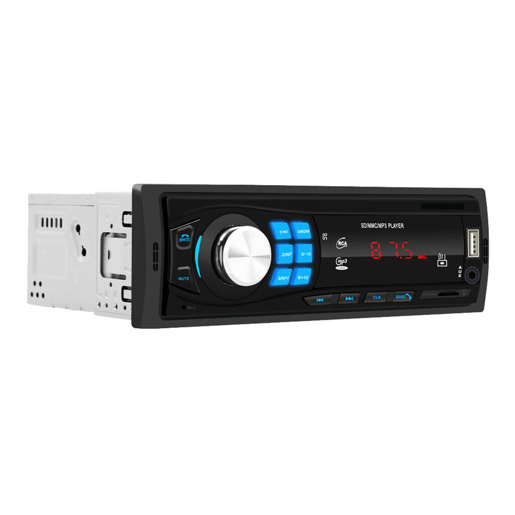 12V 1DIN Car Radio Stereo MP3 Player Bluetooth Audio USB AUX Head Unit