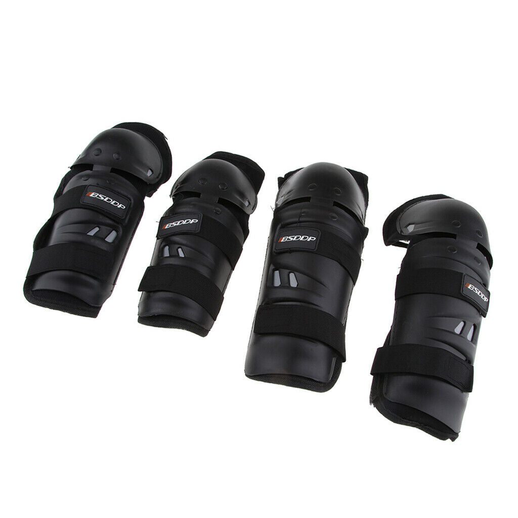 Elbow Knee Shin  Gear Guard Pad Protector Riding Motorcycle