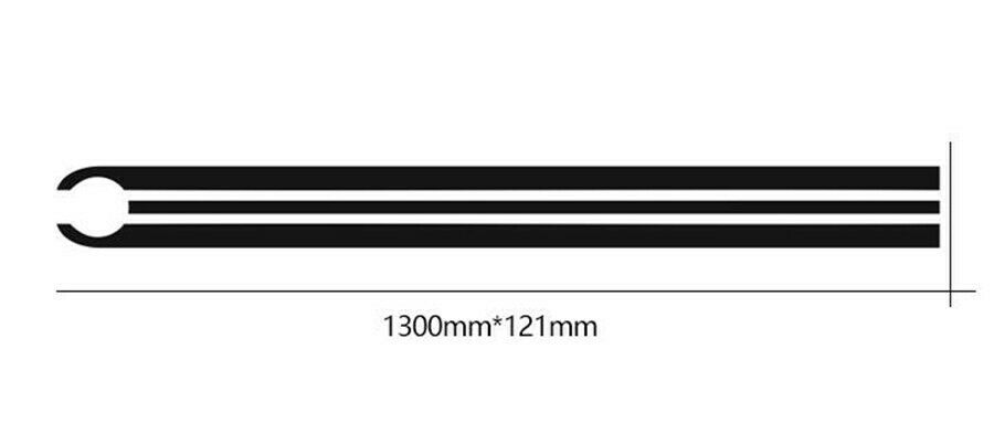 Car Hood Racing Stripes Lines Decals Engine Cover Stickers for BMW Mercedes Benz