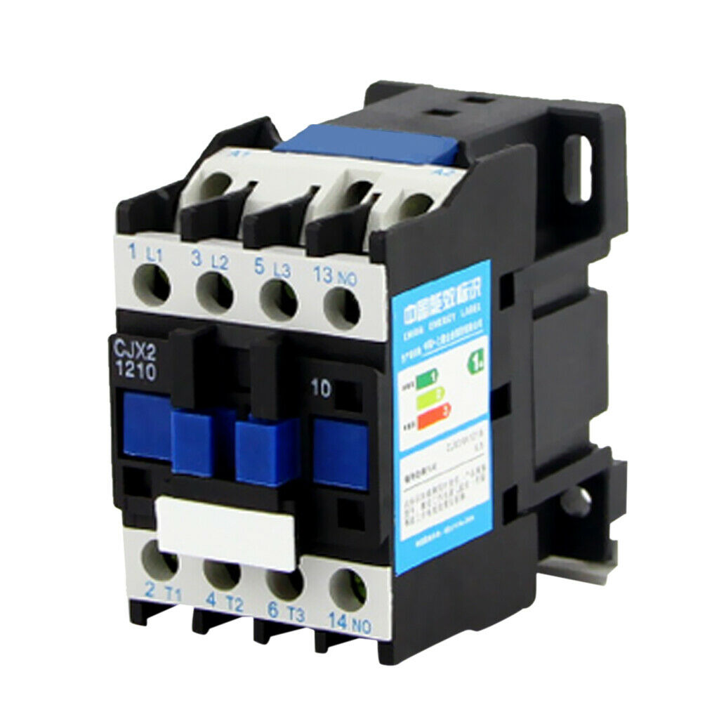 CJX2-1210 110V AC Coil 3-Phase 1NO 50/60Hz Motor Starter Relay Contactor