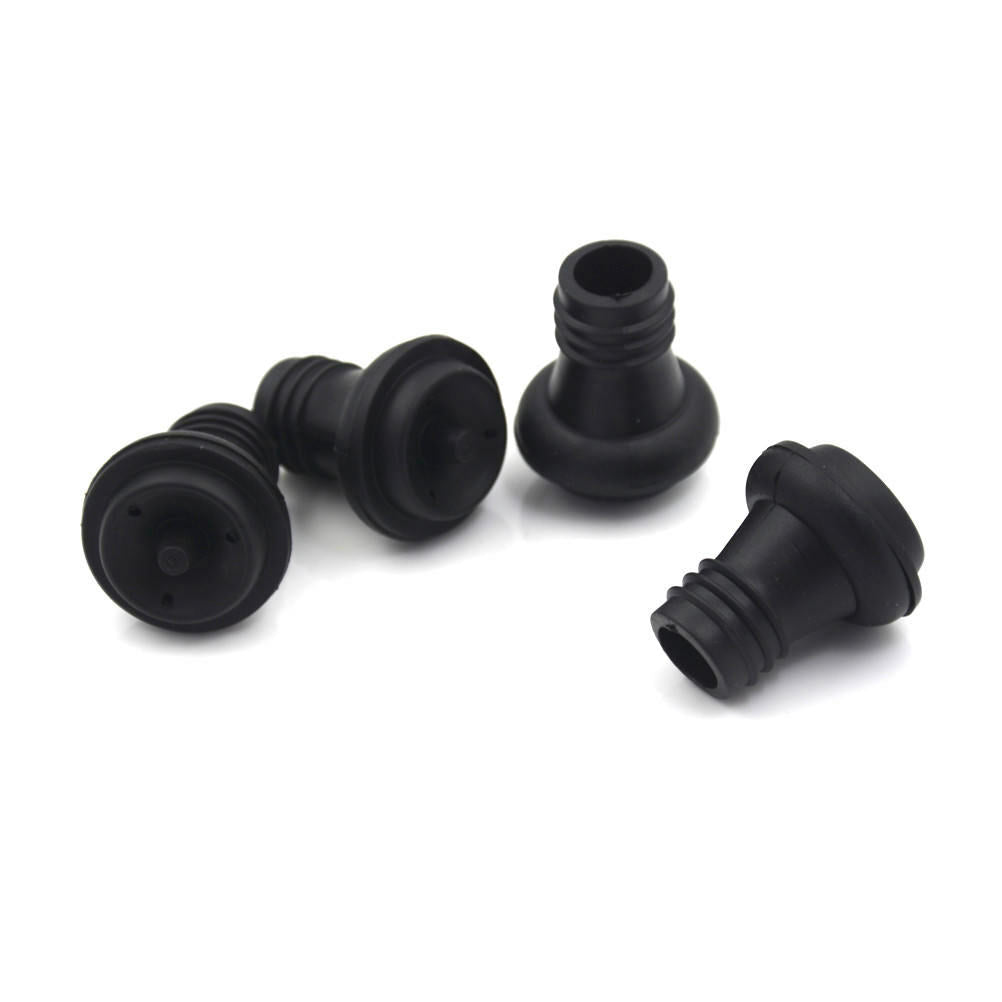 4pcs Black Wine Bottle Vacuum Saver Sealer Plug MNtton Stoppers Preserver P SJ