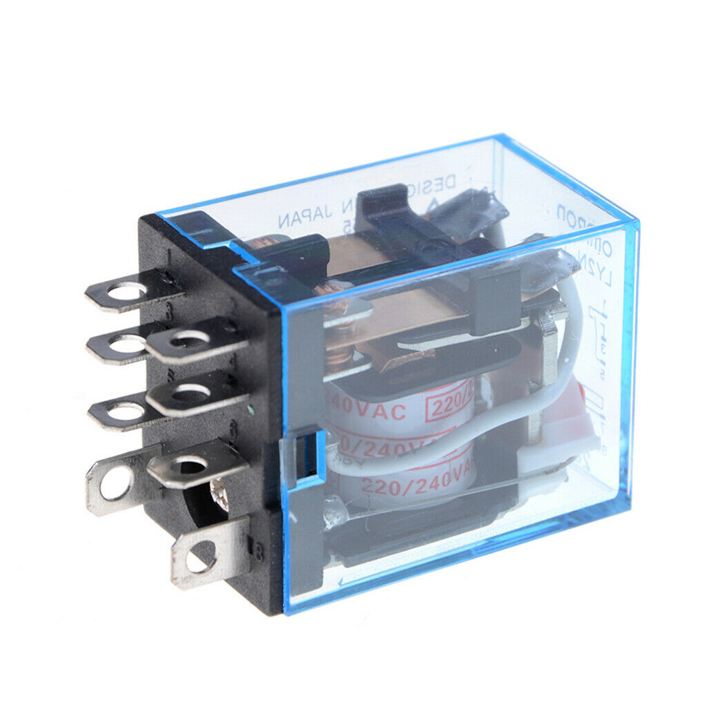Heavy Duty Coil Relay 8Pin Electromagnetic Relay LED indicator AC220V