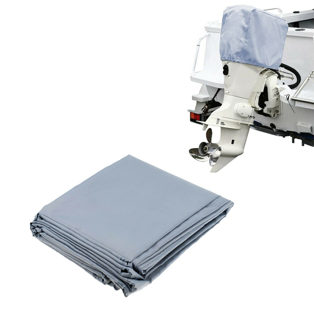 2Pcs Waterproof Boat Outboard Motor Cover for 10-45HP & 30-90HP Engines