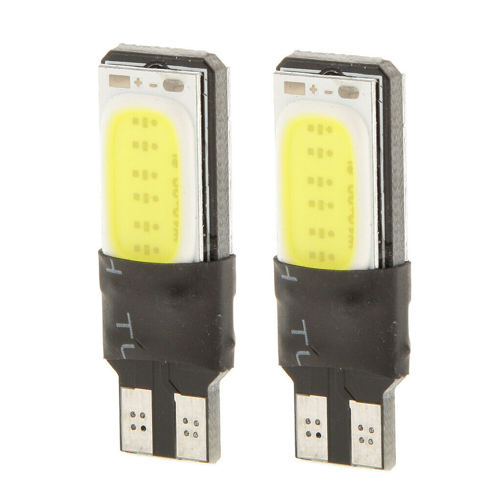 2pcs T10 LED 194 COB Wide Bulb Light Parking Backup Fog Brake Lamp
