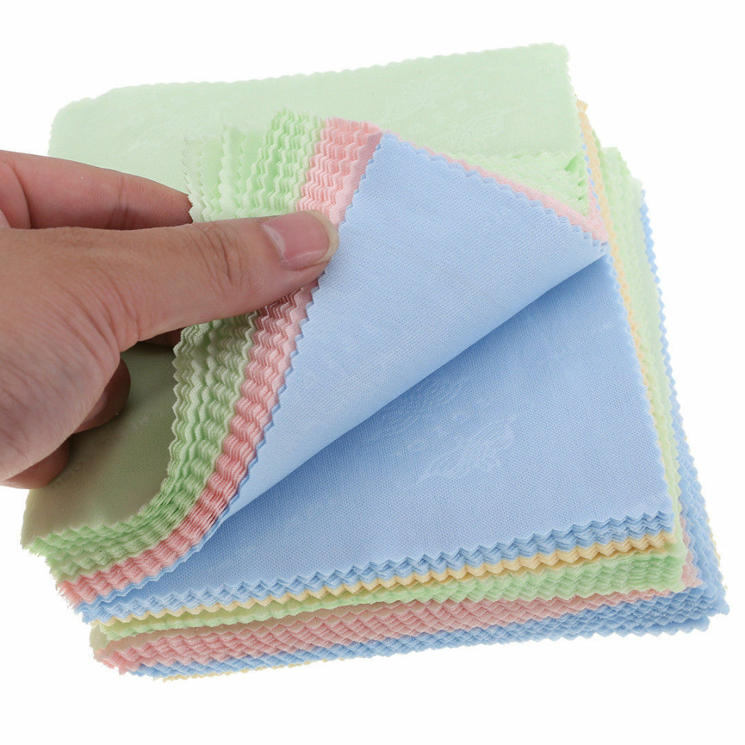 100x Microfiber Cleaner Cleaning Cloth For Phone Screen Camera Lens Eye Glasses
