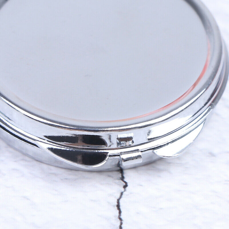 Personalised Folding Mirror Key Ring Keychain Portable Compact  Cosmet.l8