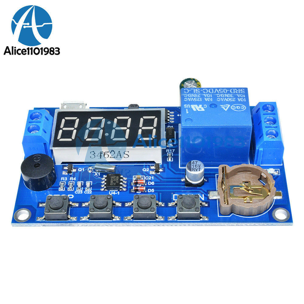 Real-time Relay Module Timing Switch Control Synchronization Delay Timer