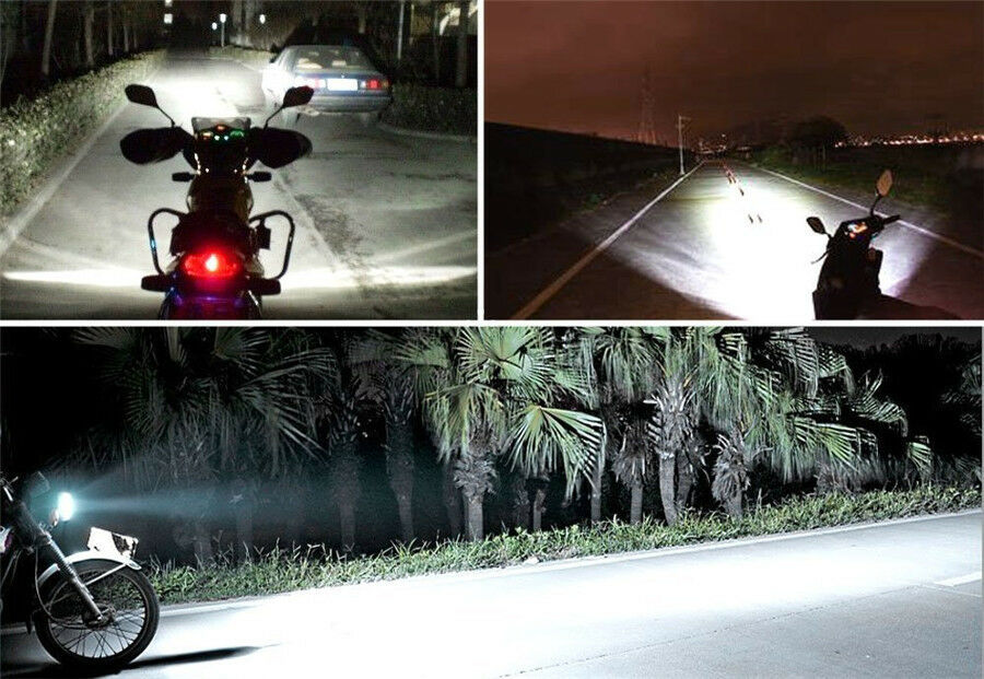 35W 6COB Motorcycle LED Headlight Bulb Hi/Lo Beam H4 HS1 BA20D P15D H6 S2 3500LM