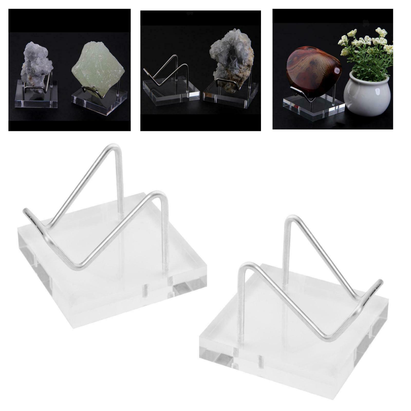 Acrylic Crystal Display Stand For Stones Mineral Specimens Amethyst Display