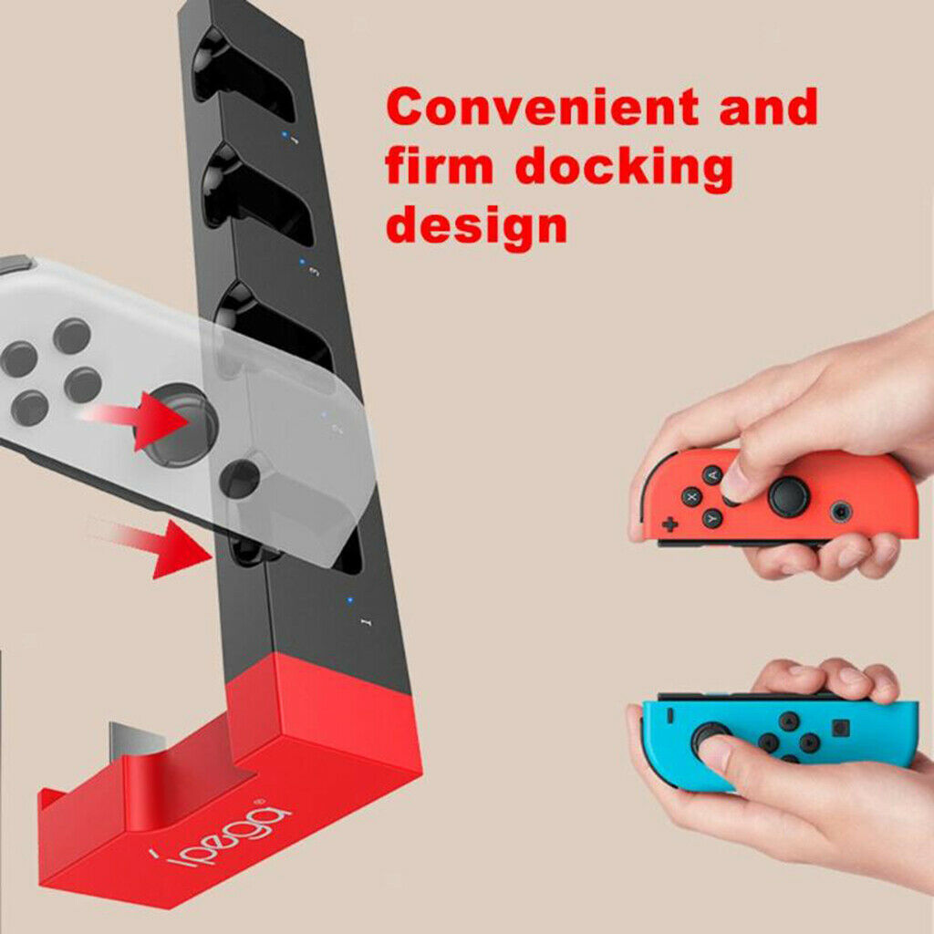 4-in-1 Game Controller Charger Controller Charging Dock with Indicator Light
