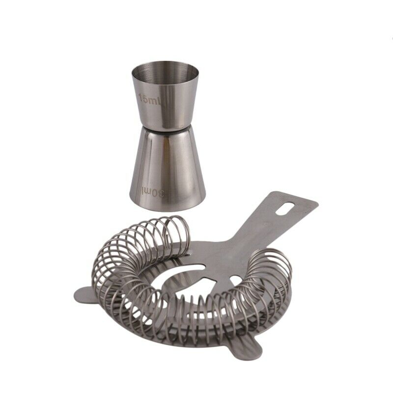 12Pcs Stainless Steel Cocktail Shaker Bar Set Bartender Kit Wine Martini MixerJ3