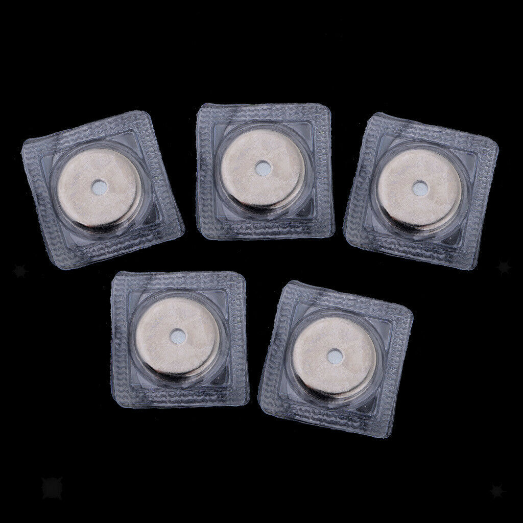5 Sets Invisible Sew-in Magnetic Snap PVC Closure for Clothes Handbag 23mm