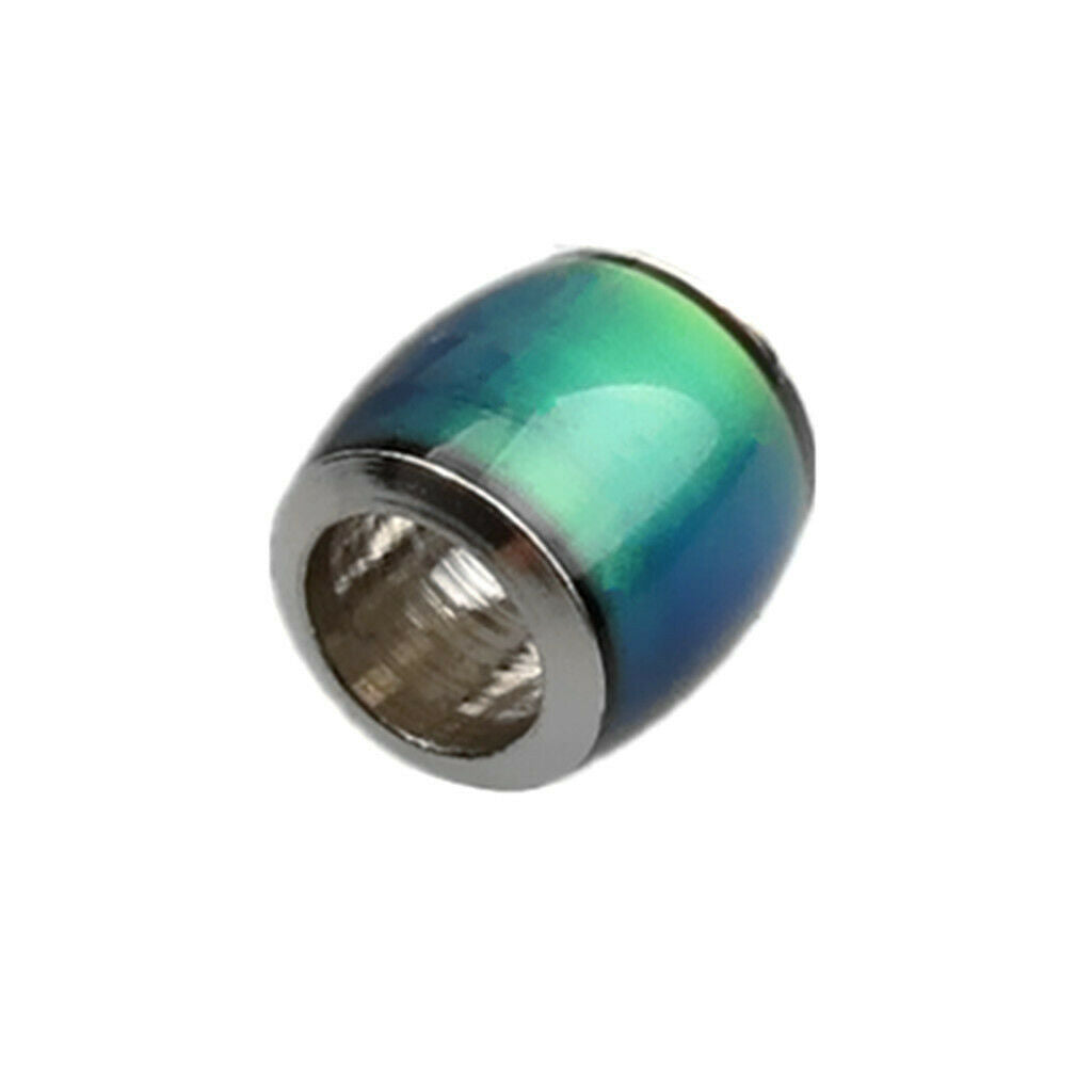 6pcs Loose Barrel Spacers Bead Charms Color Changing DIY Finding Necklace